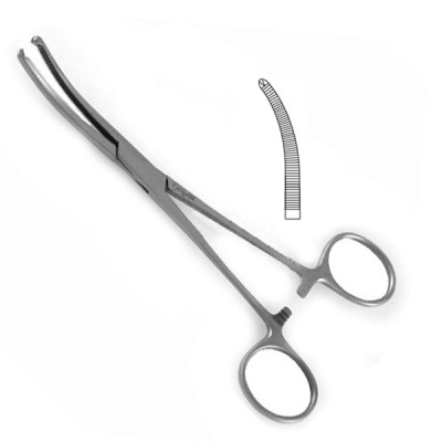 Mosquito Forceps 1x2 TH 7 1/4" Curved