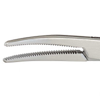 Halstead Mosquito Forceps 1x2 Teeth, 5" Curved
